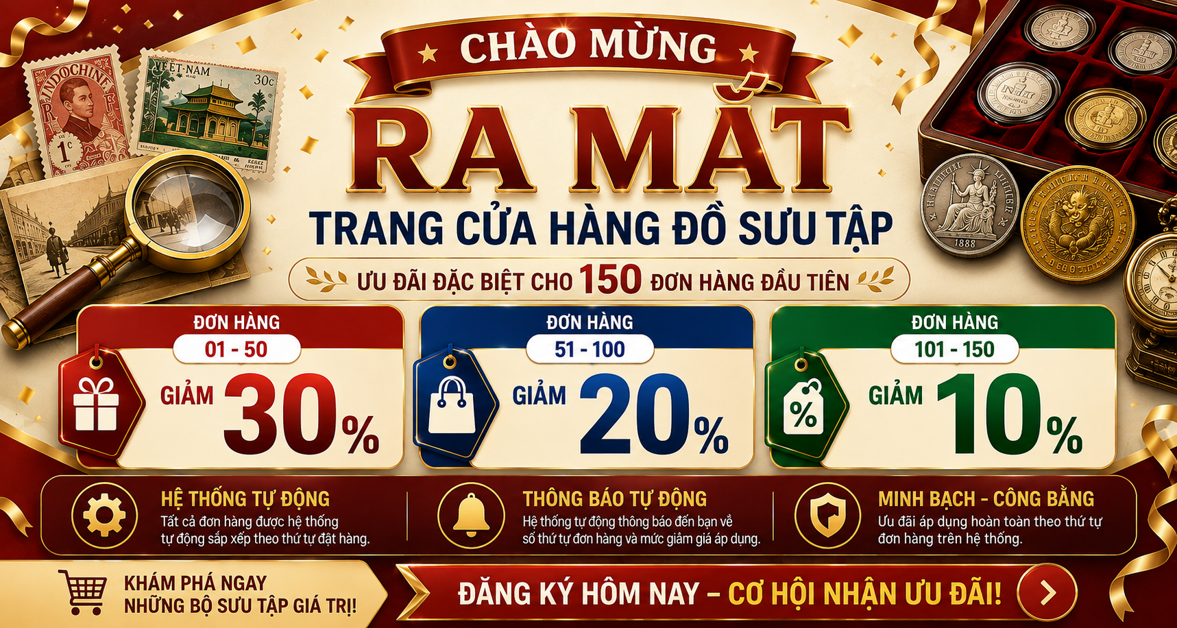Chào mừng ra mắt trang cửa hàng đồ sưu tập